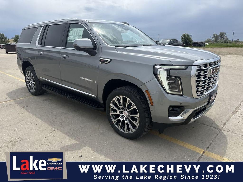 2026 GMC Yukon XL Denali in Sterling Metallic — front three-quarter view