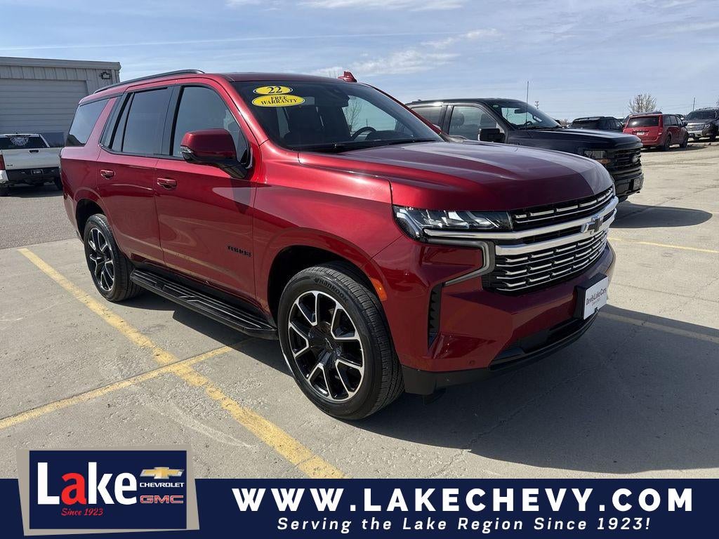 2022 Chevrolet Tahoe RST in Cherry Red Tintcoat — front three-quarter view