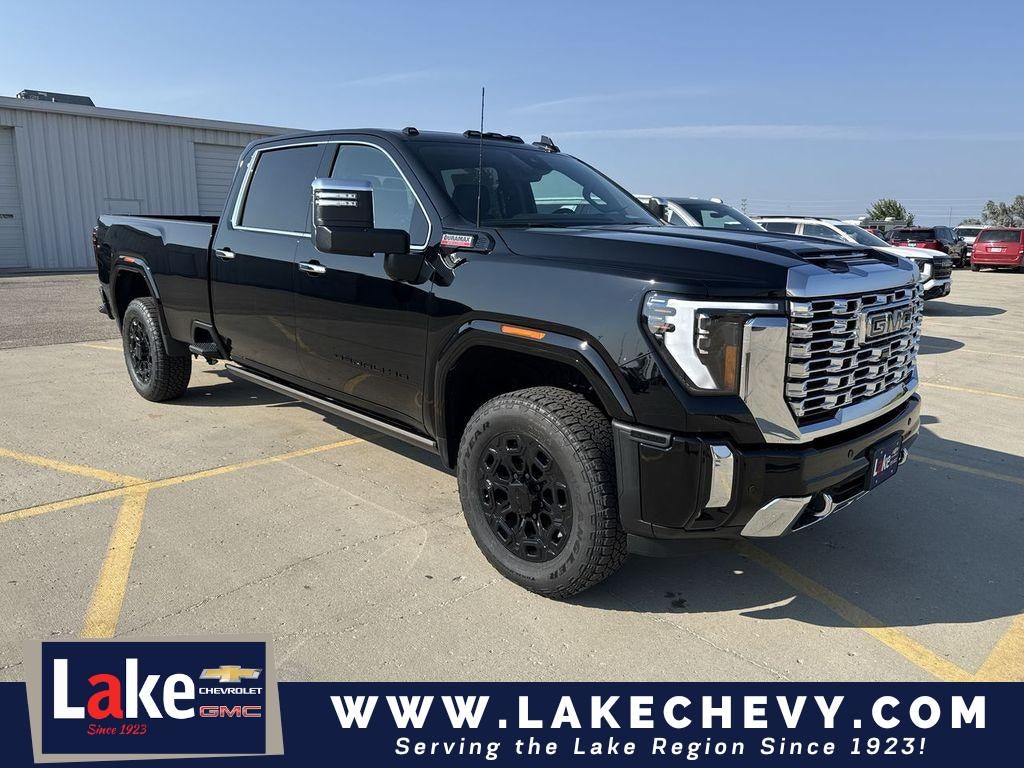 2026 GMC Sierra 3500 HD Denali in Onyx Black — front three-quarter view