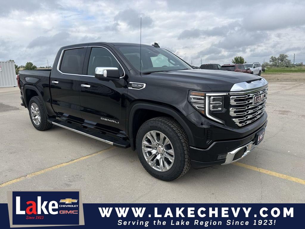 2026 GMC Sierra 1500 Denali in Onyx Black — front three-quarter view