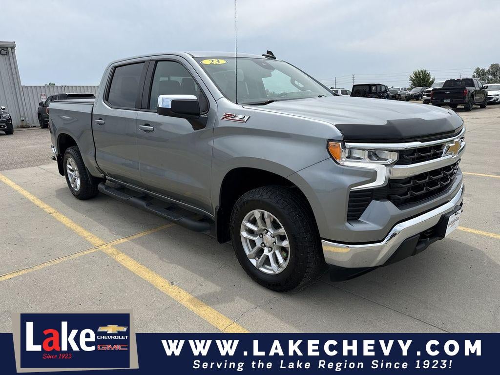 2023 Chevrolet Silverado 1500 LT in Sterling Gray Metallic — front three-quarter view