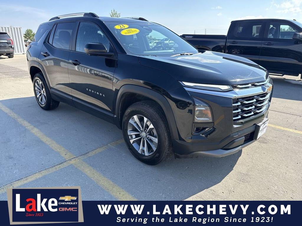 2025 Chevrolet Equinox LT in Mosaic Black Metallic — front three-quarter view