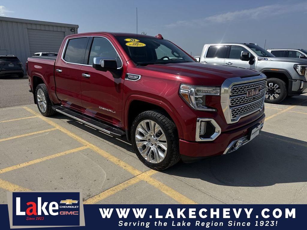 2020 GMC Sierra 1500 Denali in Red Quartz Tintcoat — front three-quarter view