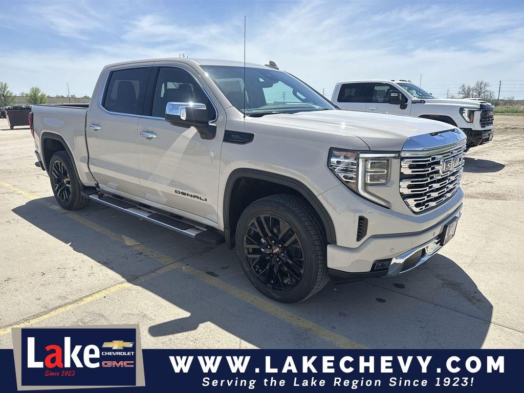 2026 GMC Sierra 1500 Denali in Coastal Dune — front three-quarter view